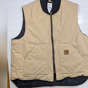 Carhartt Tan Insulated Duck Vest